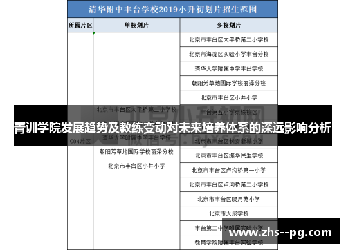 青训学院发展趋势及教练变动对未来培养体系的深远影响分析 青训学院发展趋势及教练变动对未来培养体系的深远影响分析